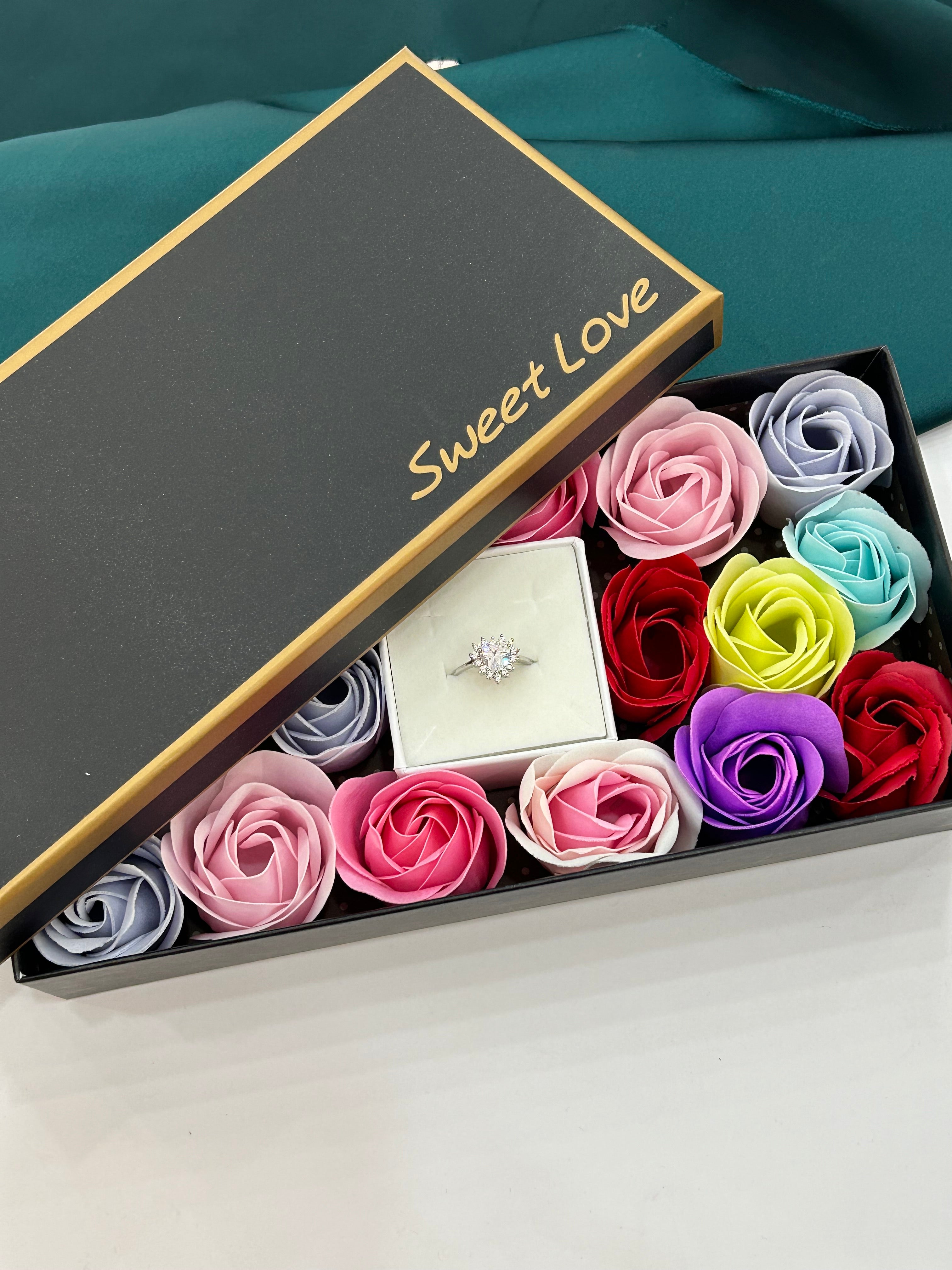 Box Tappeto di Rose Rainbow